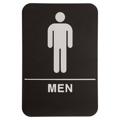 6" x 9" Men Accessible Restroom Sign