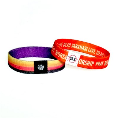 Full Color 1/2 Inch Fabric Wristband