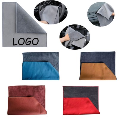 Coral Velvet Car Cleaning Towel