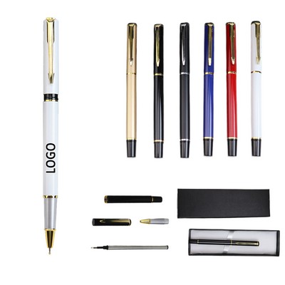 Metal Ballpoint Pen For Business Office With Gift Box