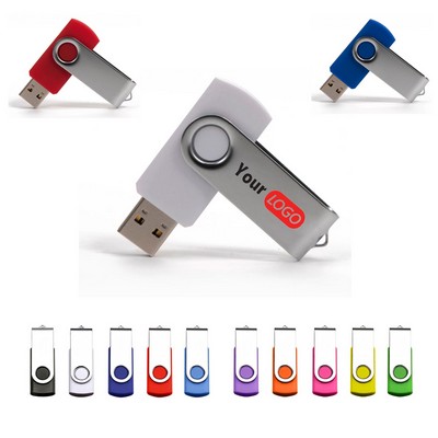 8GB Full Color Swivel USB Flash Drive With MOQ 50pcs