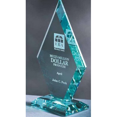 13" Jade Glass Grand Diamond Award