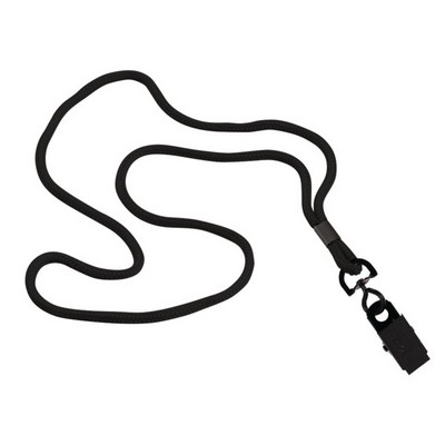 1/8" Polyester Cord Lanyard with Bulldog Clip
