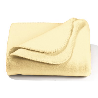 Ivory White, Value Fleece Blanket