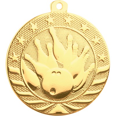 2" Starbrite Bowling Medal