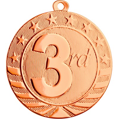 2 3/4" Starbrite Third Place Medal