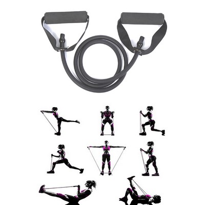 Promotek iBank® Single Resistance Exercise Band with Comfortable Handles (Black)