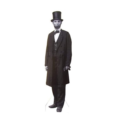 Abraham Lincoln With Hat Removable Wall Decal | Glass Sticker