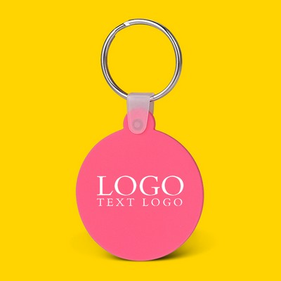 Round Shaped Silicone Keychain