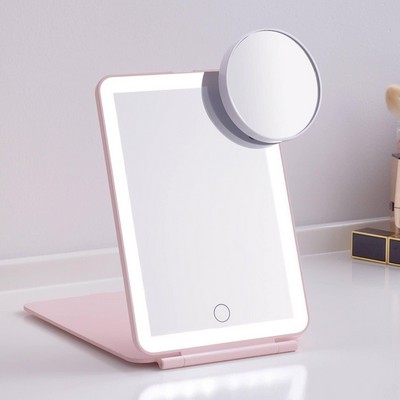 LED Foldable Travel Makeup Mirror