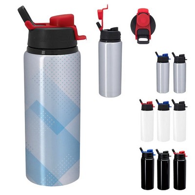 25 Oz. Full Color Aluminum Flip Top Bottle
