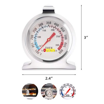 Large Dial Oven Grill Monitoring Cooking Thermometer