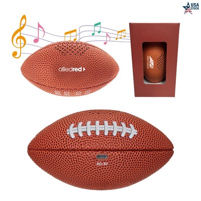 SonicWave Sports Football Bluetooth Speaker with Wireless Stereo & Multi-Speaker Sync