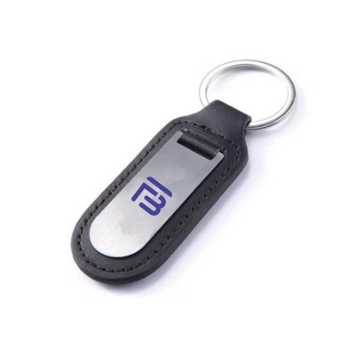 Custom leather keychain