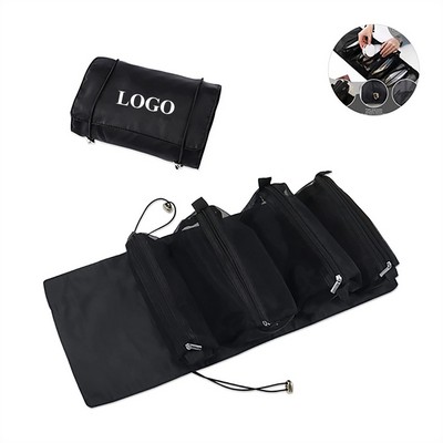 4-In-1 Detachable Mesh Cosmetic Bag