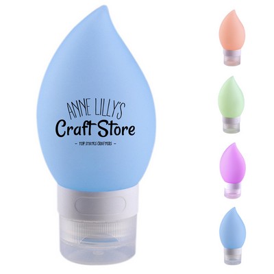 2oz Silicone Travel Cosmetic Container Bottle