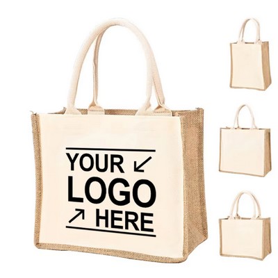 Jute Shopper Tote