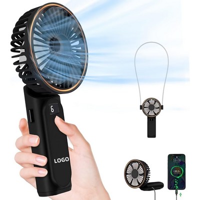 Portable Handheld Fan, USB Rechargeable Foldable Fan