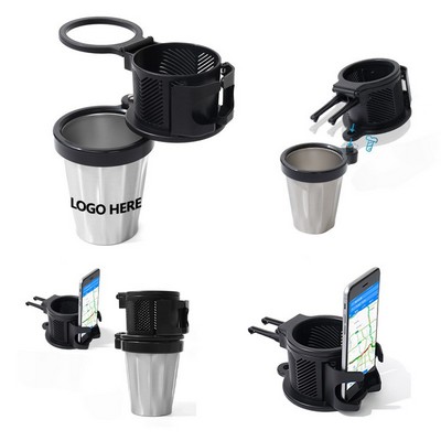 Car Cup Holder Expander With 360 Rotating Base