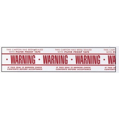 Stock Imprinted Polypro Tape 2" x 1000yds (Warning)