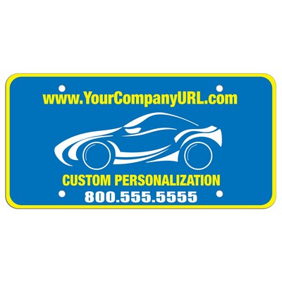 .015 Silkscreen Spot Color Poly-Ad License Plates