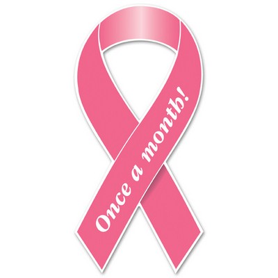 Static Cling Decal (3.875"x8") Ribbon Shape