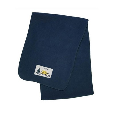 Fleece Scarf w/ Woven Patch
