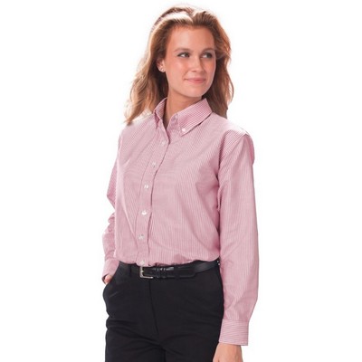 Ladies' Long Sleeve Cotton/Poly Oxford Shirt