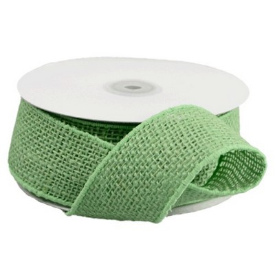 Green Burlap Wired Ribbon
