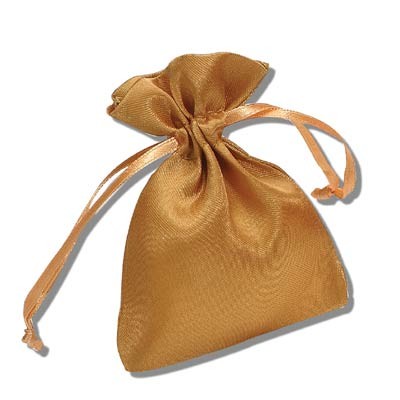 Square Satin Drawstring Pouch