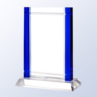 Blue Deco Award with Crystal Base