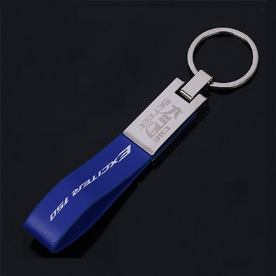 Mixed Leatherette Key Chain Versa