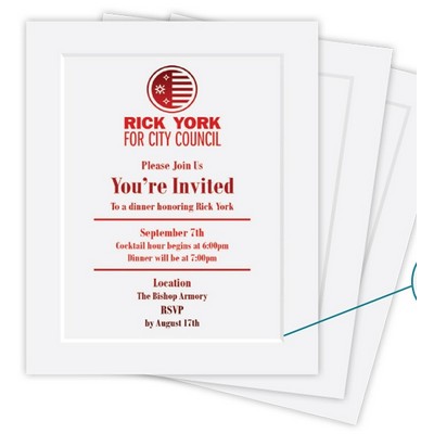Card & Foldover Spot Color & Foil Stamped Announcements (4 Baronial)