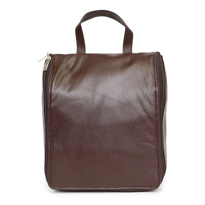 Ashlin® Designer Shaun Espresso Brown Hanging Toiletry Kit Bag