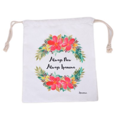 Cotton Canvas Drawstring Bag