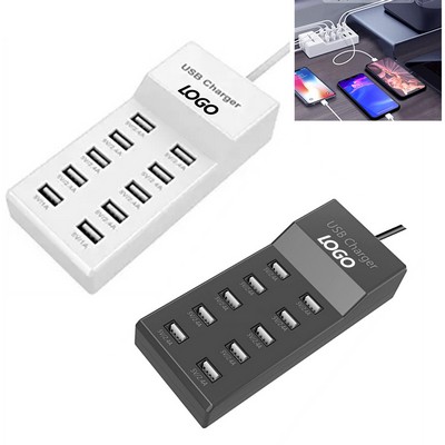 10-Port USB Charging Station
