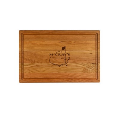Large Thick Cherry Cutting Board with Juice Groove 17"x11"x1"