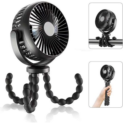 5200 mAH 360 Degree Rotation Tripod Clip Octopus Fan