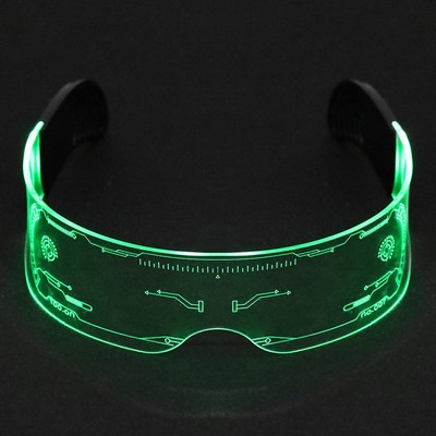led luminous disco Electronic Visor Light Up party glasses