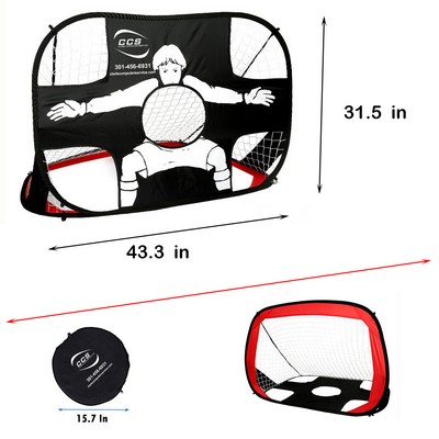 Beginners practice Soccer Net