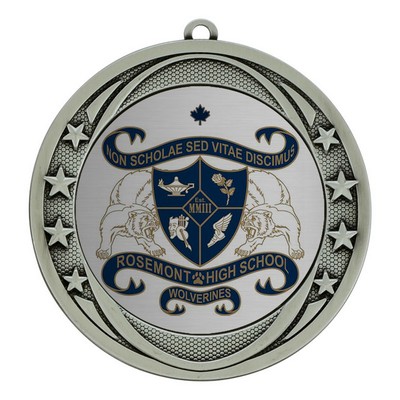 Orbit Medal - Antique Silver, 2"
