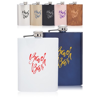Stainless Steel Hip Flasks - 8 oz