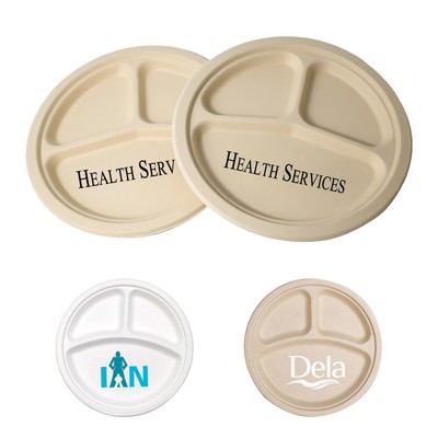 Biodegradable Compartment Paper Plate 10"