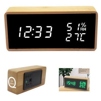 Multifunction Rectangular Electronic Led Clock