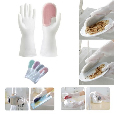 Waterproof Cleaning Dishwashing And Brushing Gloves