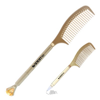 Comb Shaped Pen With Diamond