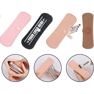 Button Makeup Brush Organizer