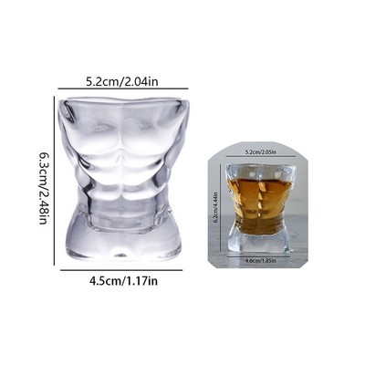 Body Shaped Sexy Men Muscle Shot Glasses