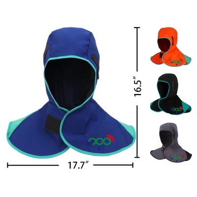 Heat and Abrasion Resistant Protective Welding Caps with Neck Shoulder Drape