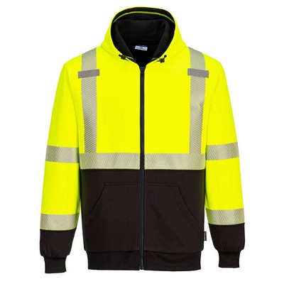 Hi-Vis Contrast Zipped Winter Hoodie